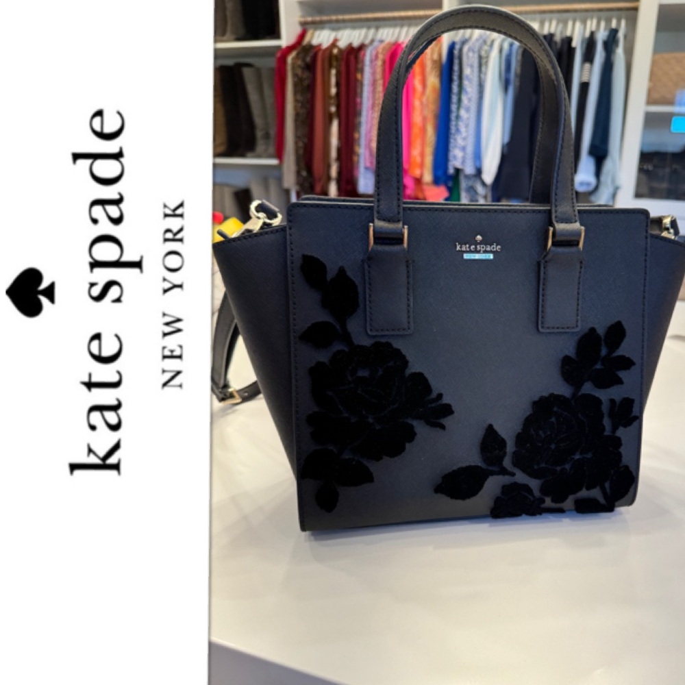 Kate Spade Cameron st. Flock floral Hayden bag